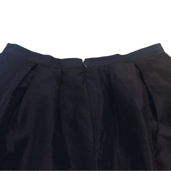 Elegant Satin Tulle Black Long Midi Skirt Size Large Poofy Flowy Evening Party - Picture 8 of 11